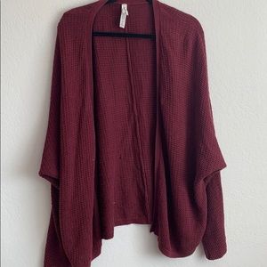 Maroon cardigan